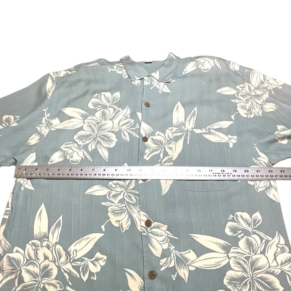 TOMMY BAHAMA 100% Silk Vintage Shirt MEDIUM - Picture 6 of 7